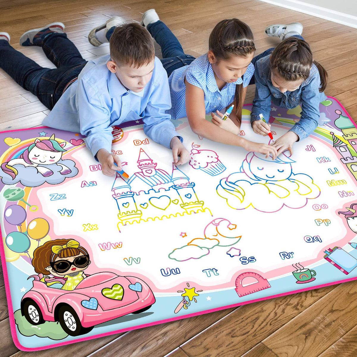 Toyk travel-friendly doodle mat fits bags for on-the-go art