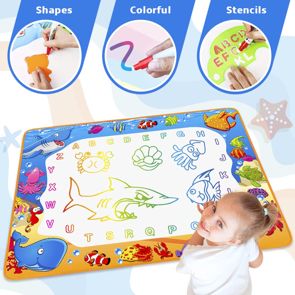 Toyk Water Doodle Mat is great for kids and family drawing sessions.