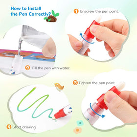 Toyk Water Doodle Mat offers a 40 by 28 inch drawing area on the floor.