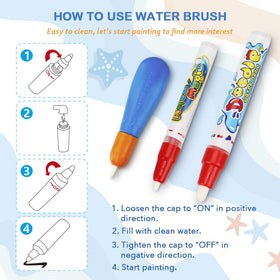 Toyk Water Doodle Mat measures 40 by 28 inches for big, shared fun.