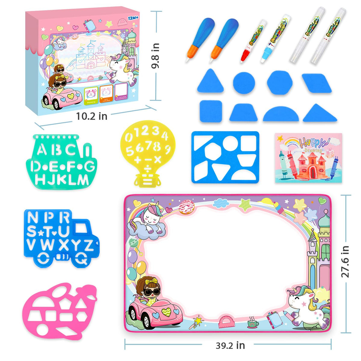 Toyk Water Doodle Pens in a six-pack enable mess-free color play