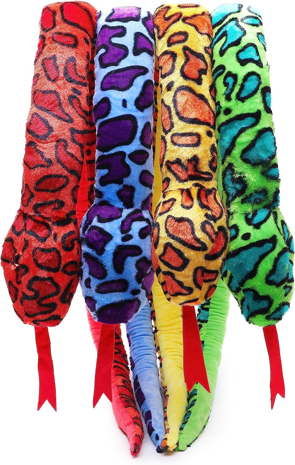 Toyland 170cm giant two-toned plush snake design 2 adds vibrant color for nursery decor and hugs.