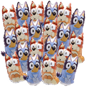 Toyland Bluey and Bingo mini balloons in a handy pack for easy party decorating.