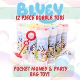 Toyland Bluey bubble wand with two-hole design for varied bubble sizes.