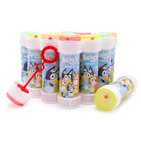 Toyland Bluey bubbles with wand and maze lid for outdoor play and party fun.