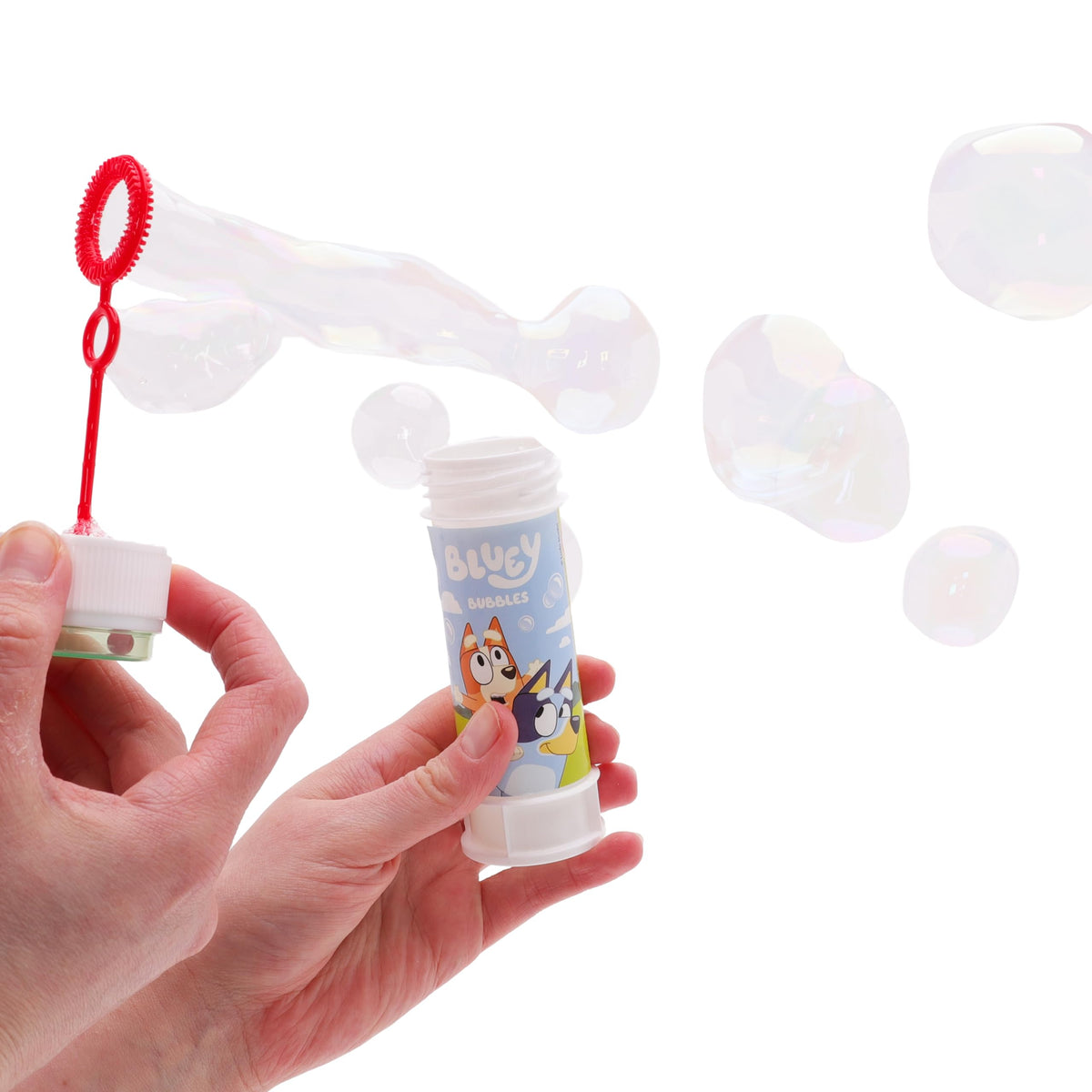 Toyland Bluey bubbles packaged for party bags and gifting.