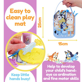 Toyland Bluey bucket with handle for portable creative fun
