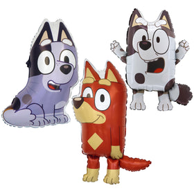 Toyland Bluey Muffin foil balloon, 29-inch, ideal for wall decor and party centerpiece.