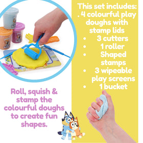 Toyland Bluey roller for smooth, even dough flattening
