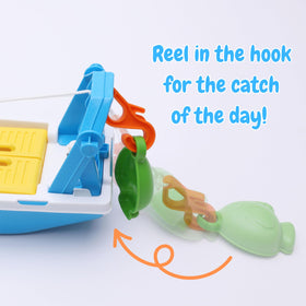 Toyland boat with wheels enabling imaginative floor play