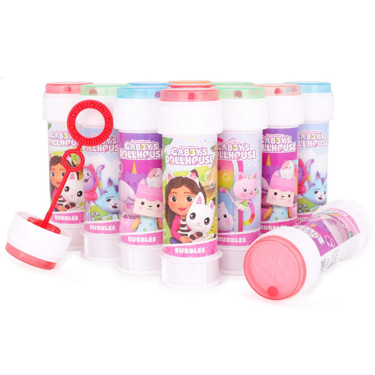 Toyland Gabby's Dollhouse bubbles pack with wand set for outdoor play.