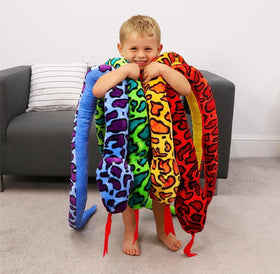 Toyland plush snake giant design bedtimes snuggle helps calm children for stories.
