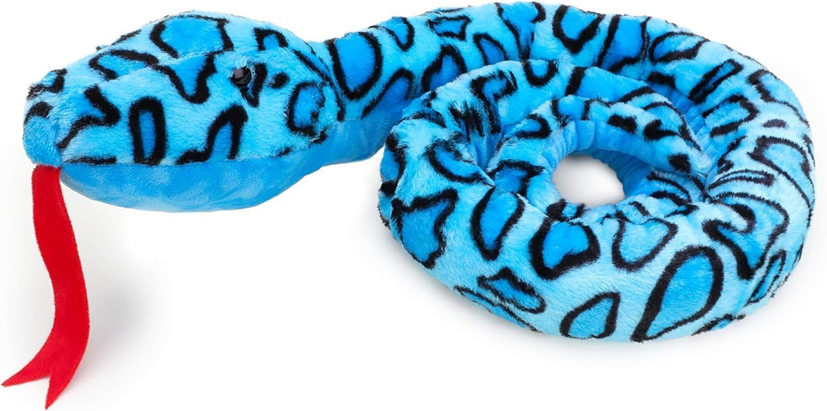Toyland giant two-toned plush snake design b – soft cuddle buddy for playtime.