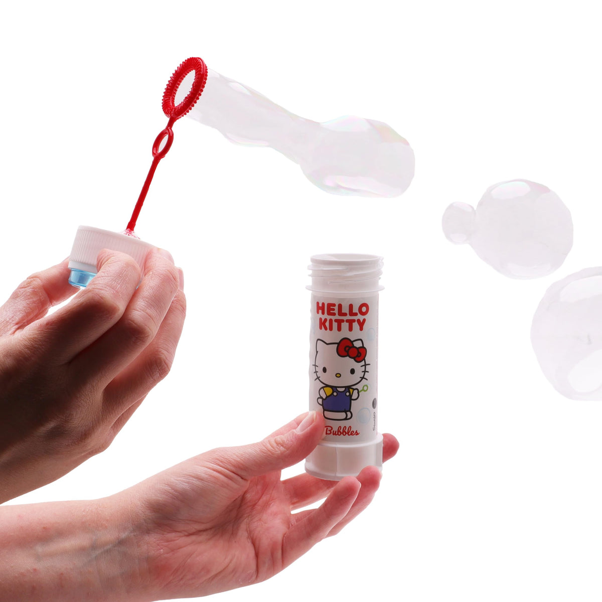 Toyland hypoallergenic bubble solution for gentle play.