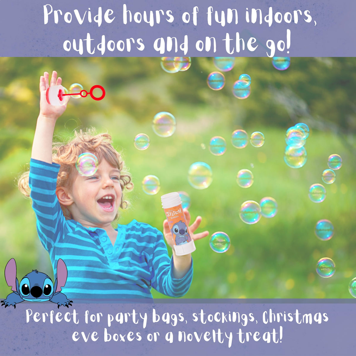 Toyland hypoallergenic bubble solution designed for gentle everyday use.