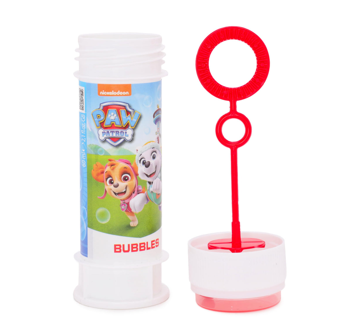 Toyland bubbles suitable for ages 3 and up with supervised play.