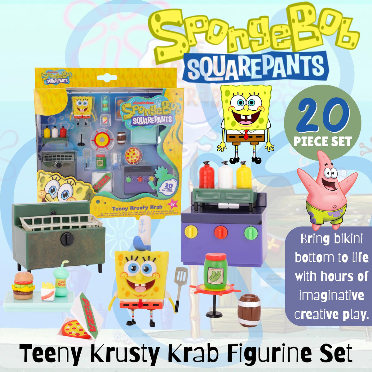 Toyland Krusty Krab grill station for pretend cooking