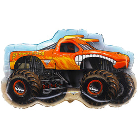 Toyland Monster Jam balloon set offers dramatic wall decor and cohesive styling