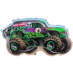 Toyland Monster Jam Max D balloon creates high-contrast focal point