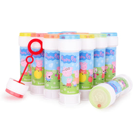 Toyland Peppa Pig bubbles pack with 12 tubs for indoor and outdoor play.