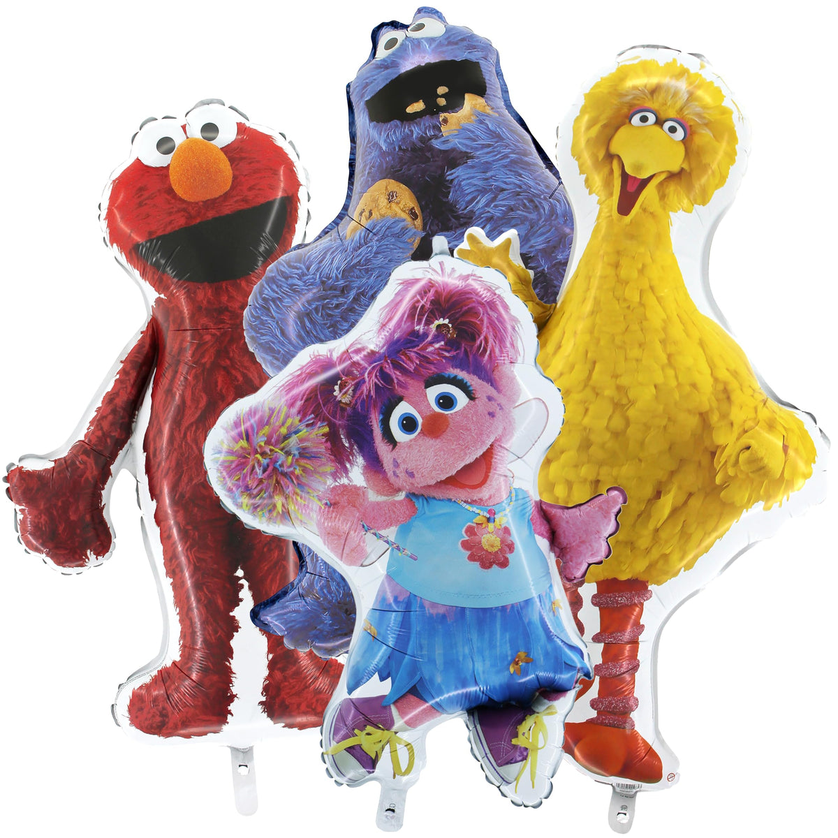 Toyland Sesame Street Big Bird foil balloon, 99cm, vibrant décor for kids' party.
