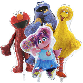 Toyland Sesame Street Big Bird foil balloon, 99cm, vibrant décor for kids' party.