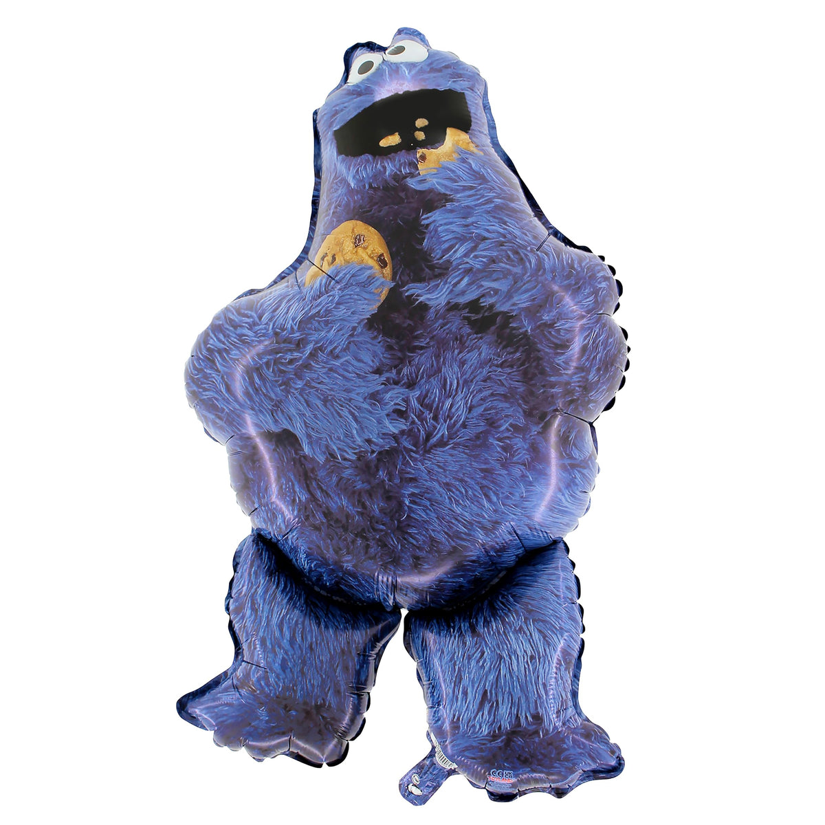 Toyland Sesame Street Cookie Monster foil balloon, 89cm, playful party accent.