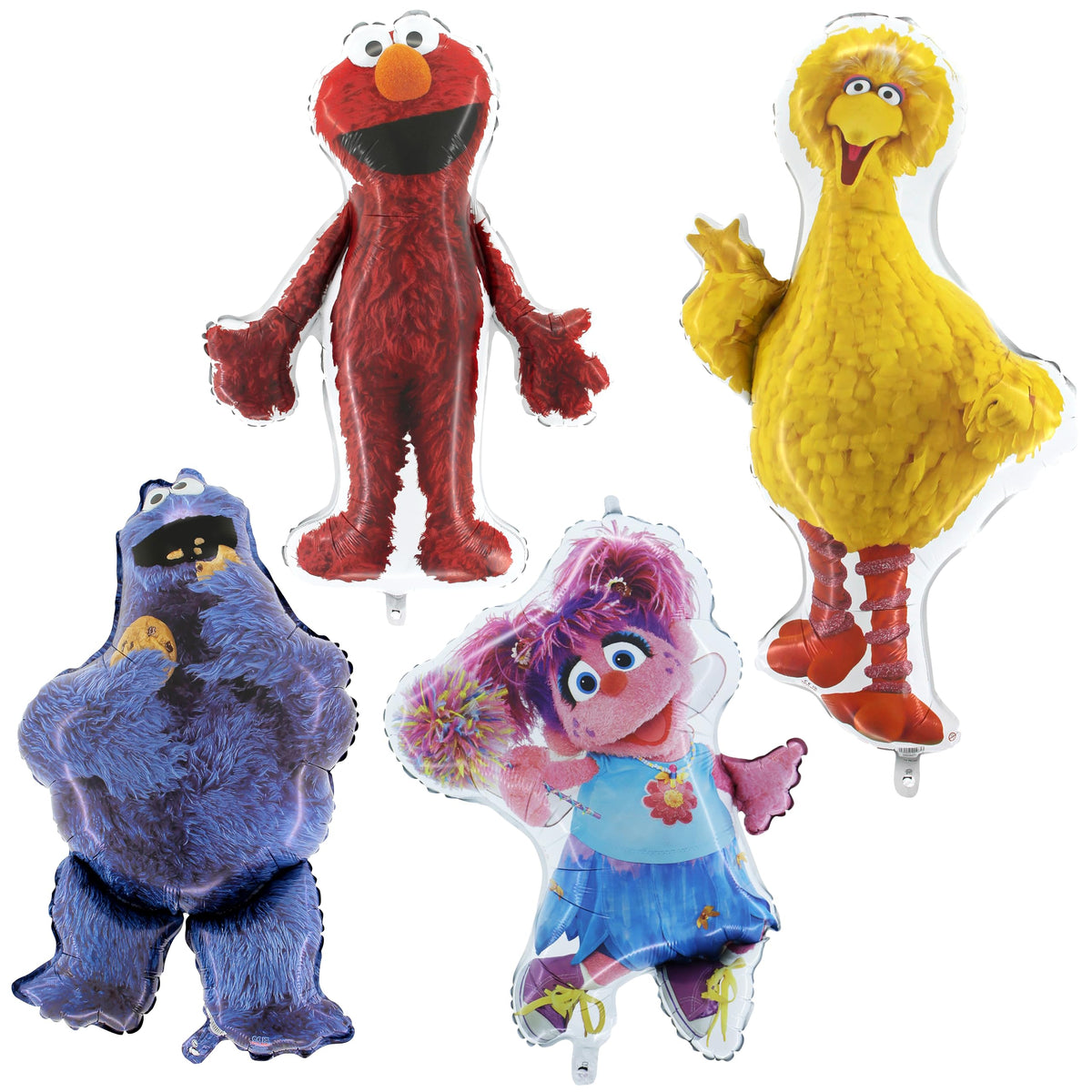 Toyland Sesame Street automatic sealing valve, inflation option with air or helium.