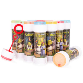 Toyland Shrek bubbles pack of 12 tubs, ideal for party bags and indoor play.