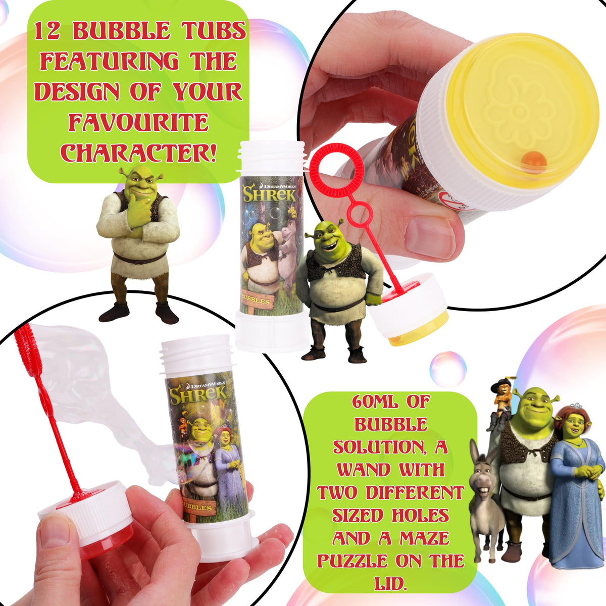Toyland Shrek bubbles maze lid adds a mini puzzle while kids craft bubbles.