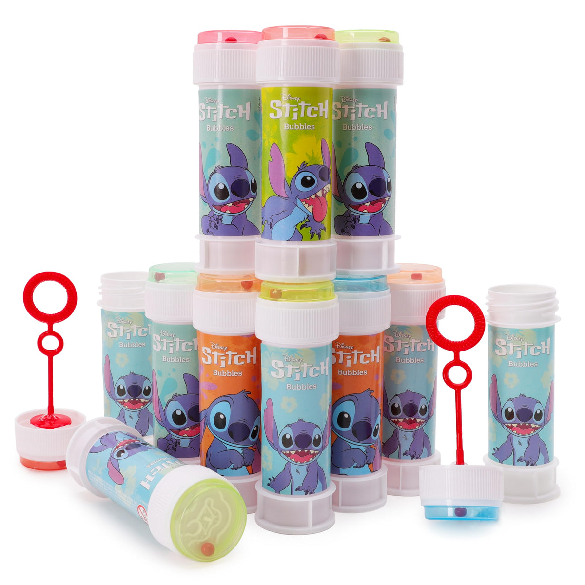 Toyland Stitch designs offer collectible character bubbles.