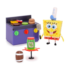 Toyland table and pizza box for shared meals