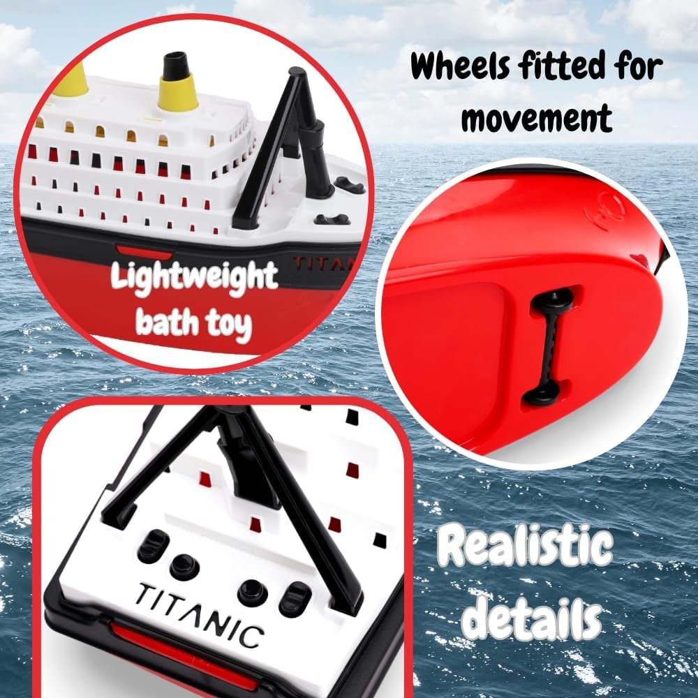 Toyland Titanic boat designed for ages 3 and up for simple, engaging play.