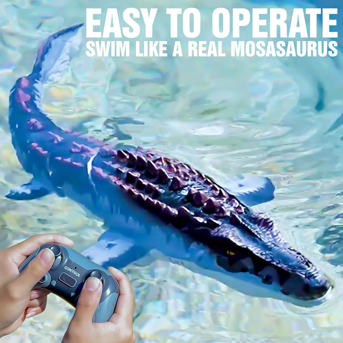 toylefun Mosasaurus RC toy remote controller for precise control