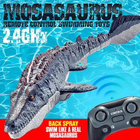 toylefun Mosasaurus RC toy tail movement detail enhances realism and maneuvering