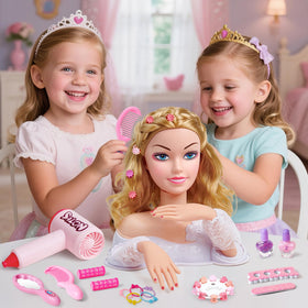 Toylink doll head daisy-clips add charming accents to hair designs.