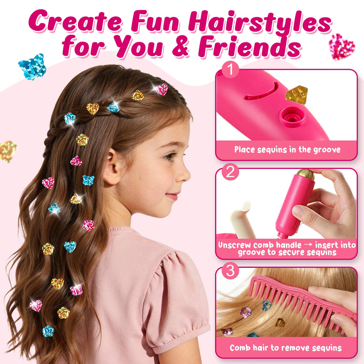 Toylink brush and comb with case support gentle, kid-friendly styling.