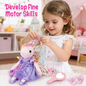 Toylink unicorn purple ballet shoes with dress-up ensemble