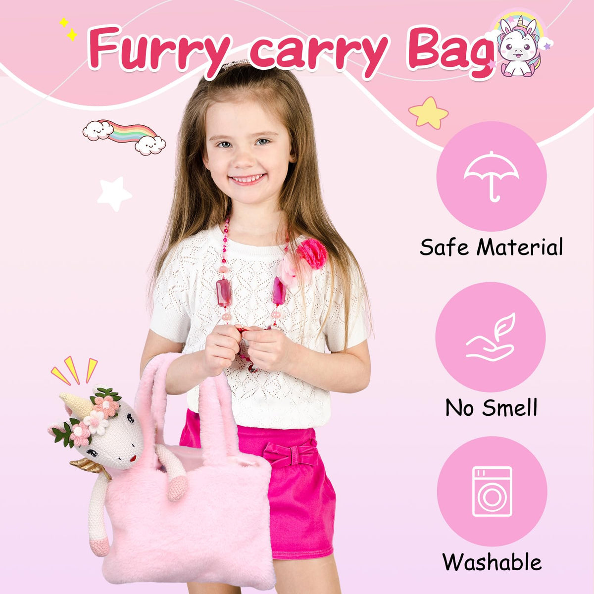 Toylink unicorn doll with wings inspires magical pretend adventures.