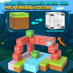 Toylogy blocks offer color-rich patterns that spark visual exploration during building.