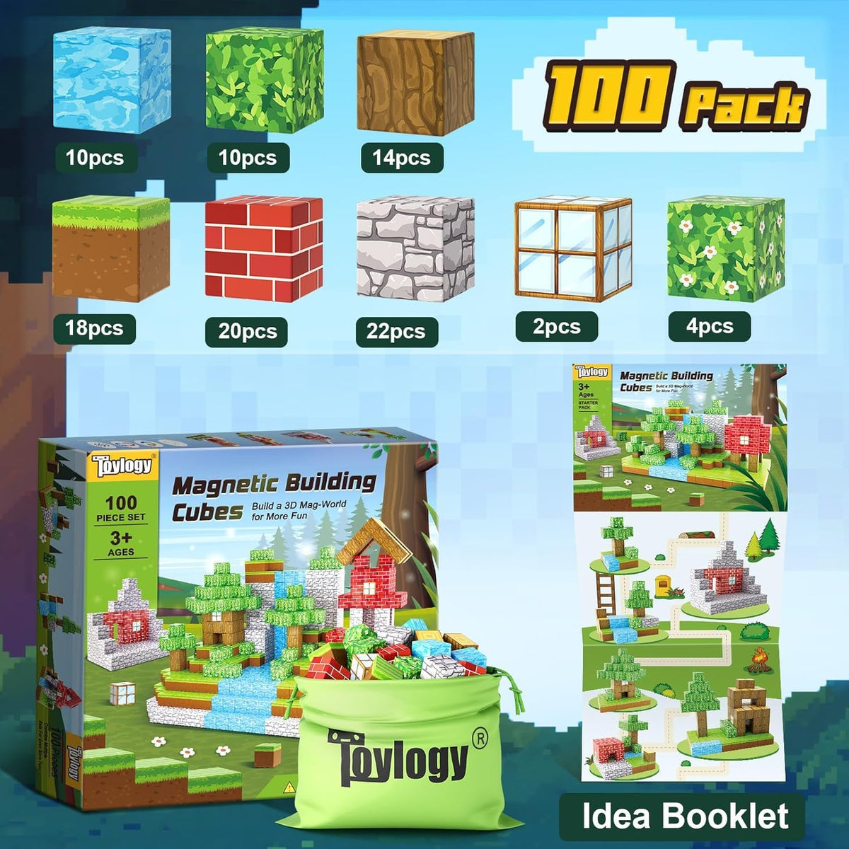 Toylogy blocks help toddlers connect shapes with magnets, supporting early STEM exploration.