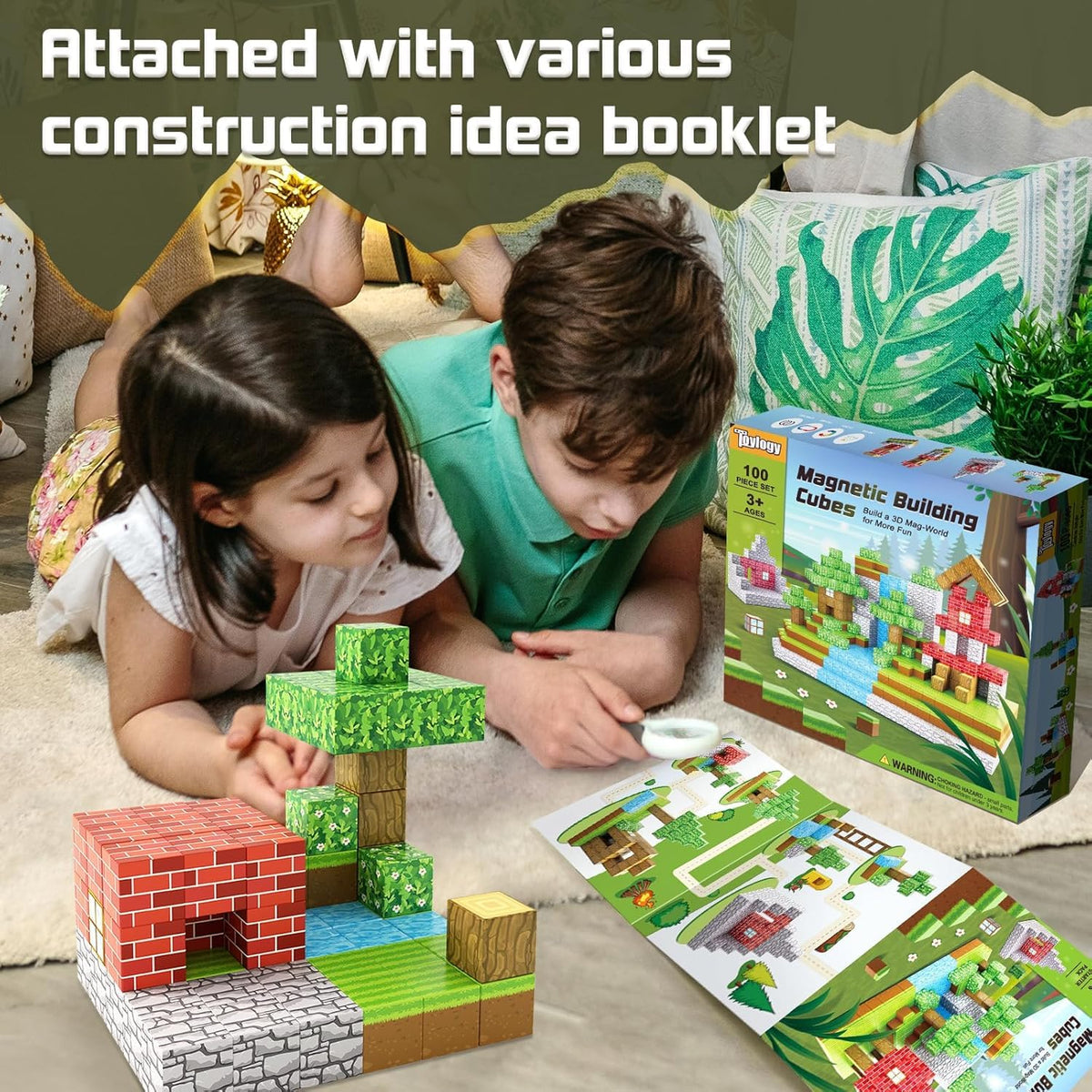 Toylogy blocks showcase durable, smooth edges that are easy for little hands to connect.