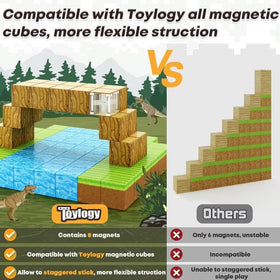 Toylogy blocks rise into a story tower for creative narratives and focus