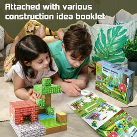 Toylogy blocks create a train bridge for hands-on experimentation and resilience