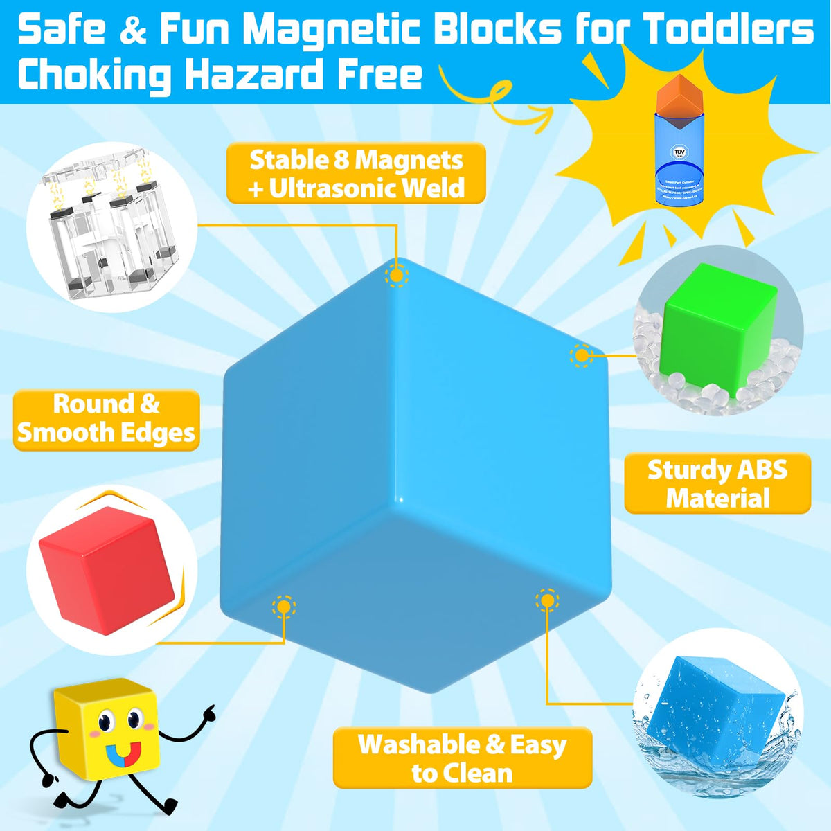Toylogy storage bag with blocks enables easy travel and organization.