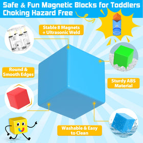 Toylogy storage bag with blocks enables easy travel and organization.