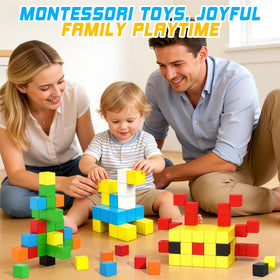 Toylogy blocks are washable and easy to clean after outdoor play.