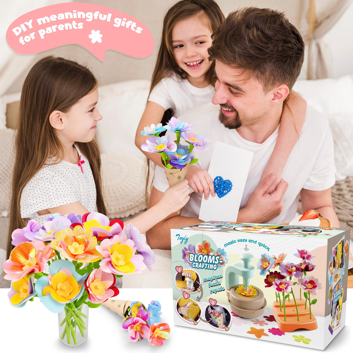 Toyly Long and Short Flower Branches enable mix and match crafting
