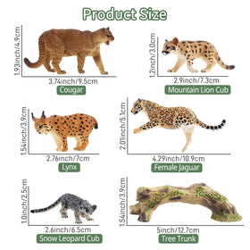Toymany lynx figurine enhances mixed-animal dioramas and imaginative play