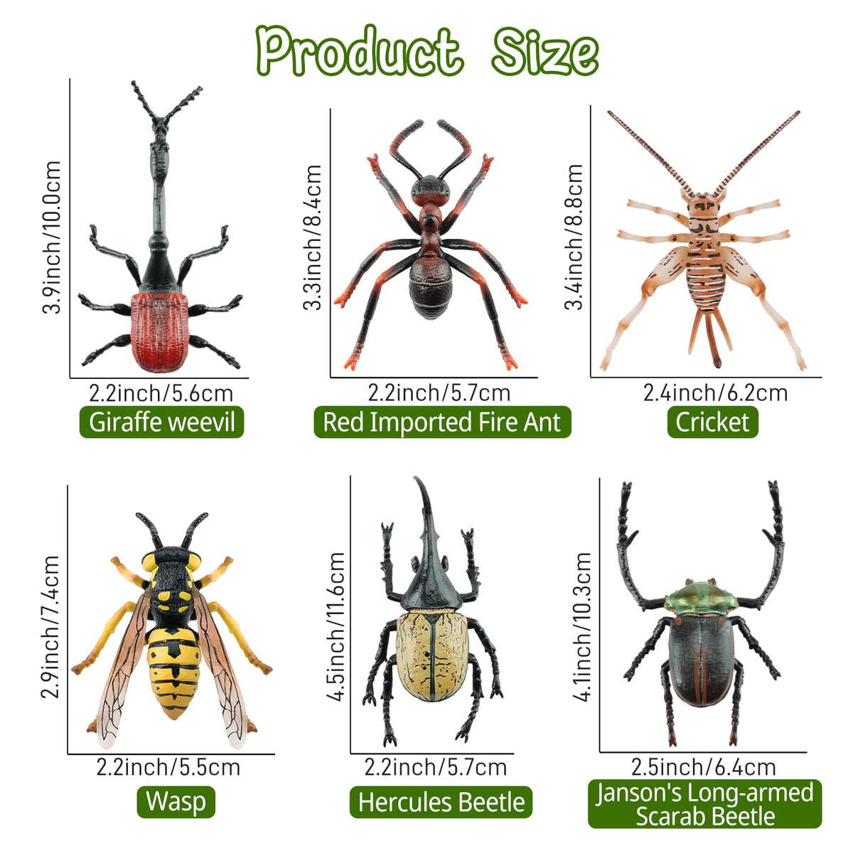Toymany ant figurine suitable for classroom learning and imaginative play.